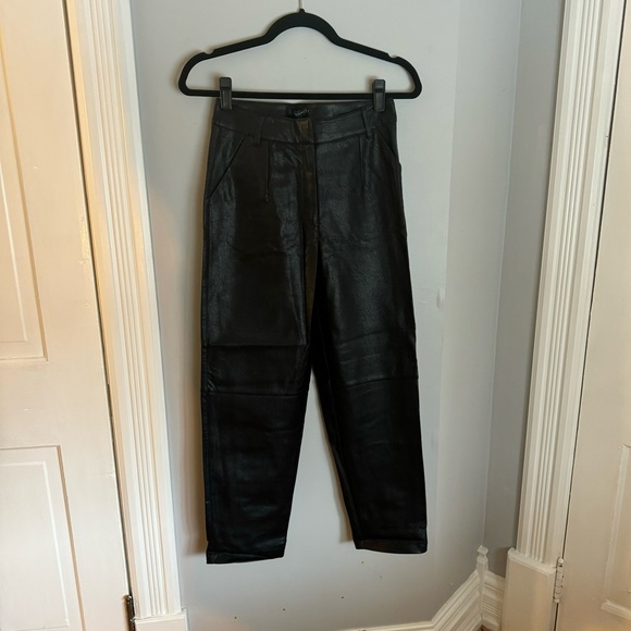 Dynamite - Vegan Leather Straight Leg Pant - Picture 3 of 5